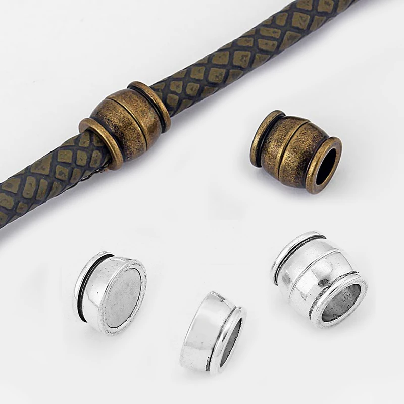 

5 шт. прочная круглая магнитная застежка для 6 мм круглого кожаного шнура Браслет ожерелье ювелирные изделия
