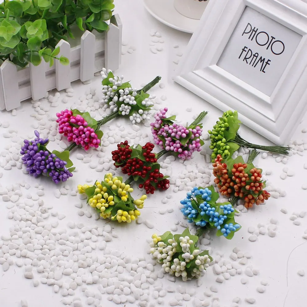 10 шт. декоративные мини ягоды|berry artificial|flower bouquetartificial flower bouquet |