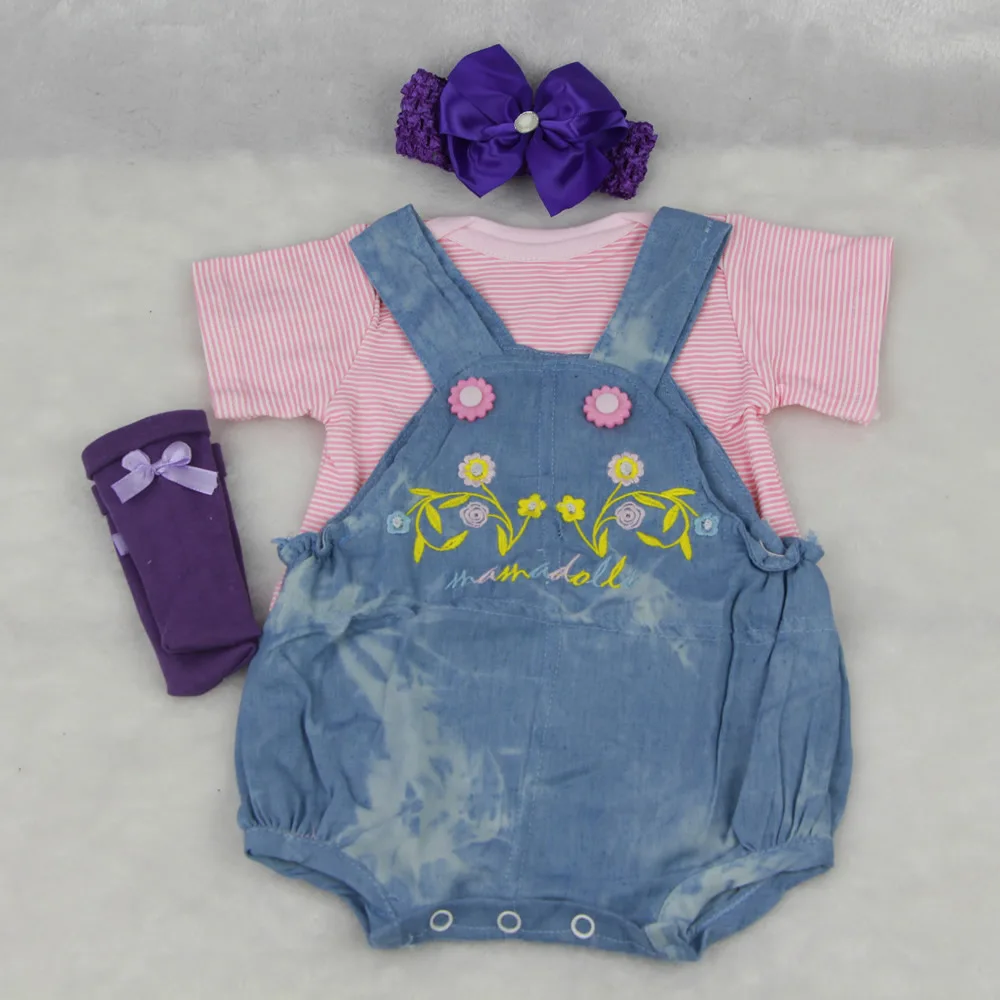 Handmade Baby Doll Accessories Design 4pcs/set purple jeans set infant clothing lol toys clothes for dolls children present
Handmade Baby Doll Accessories Design 4pcs/set purple jeans set infant clothing lol toys clothes for dolls children present