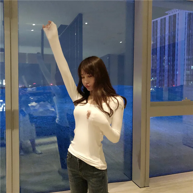 2019 spring women's Korean version of the slim slimming sexy shirt low collar bottoming shirt women's long-sleeved T-shirt w65
2019 spring women's Korean version of the slim slimming sexy shirt low collar bottoming shirt women's long-sleeved T-shirt w65