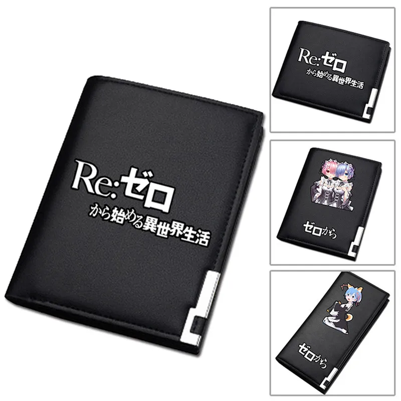 

Re:Life in a different world from zero Rem Ram Sexy Women Long purse Pu Leather Short Wallet Gift ID Card Hodler Change Clutch