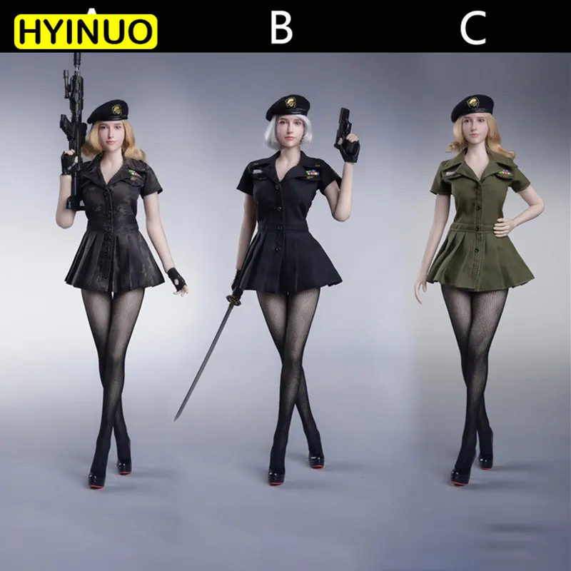 Fire Girl Toys FG070 1/6 Female Short Skirt Women Sexy Military Uniform Seamless Pantyhose Clothing Set 12" Figure Body model
Fire Girl Toys FG070 1/6 Female Short Skirt Women Sexy Military Uniform Seamless Pantyhose Clothing Set 12" Figure Body model
