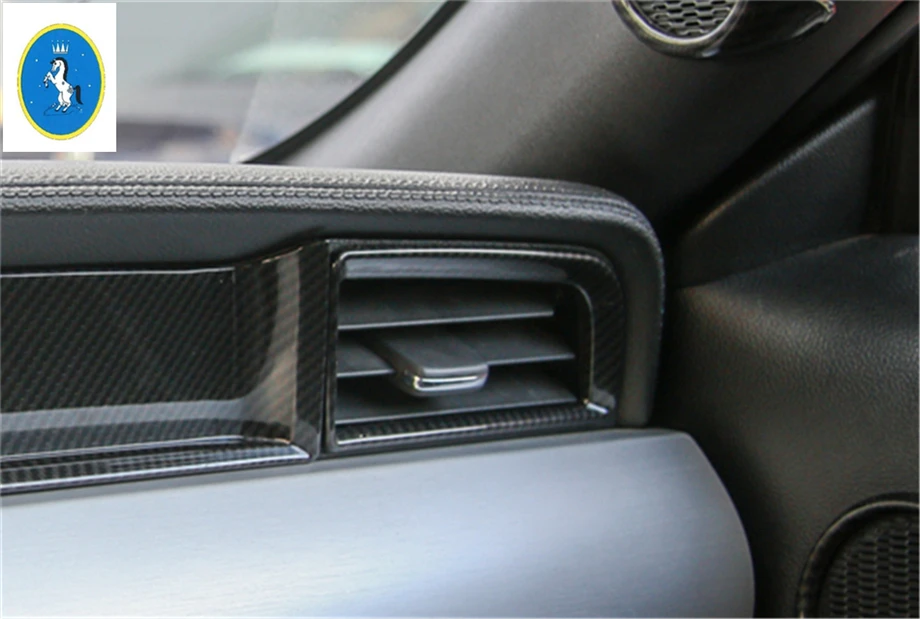 Yimaautotrims Auto Accessory Side Air Conditioner AC Outlet Vent Cover Trim Carbon Fiber ABS Fit For Ford Mustang 2015 2016 2017
Yimaautotrims Auto Accessory Side Air Conditioner AC Outlet Vent Cover Trim Carbon Fiber ABS Fit For Ford Mustang 2015 2016 2017