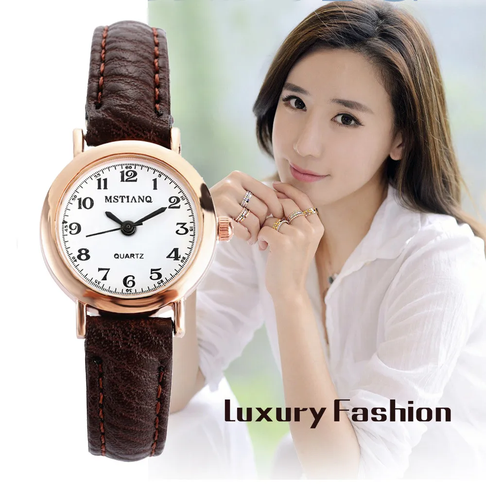 Luxury women's watches top brand fashion ladies watch women leather Waterproof Grind Clock dial Girl Clock Quartz Wrist watch
Luxury women's watches top brand fashion ladies watch women leather Waterproof Grind Clock dial Girl Clock Quartz Wrist watch