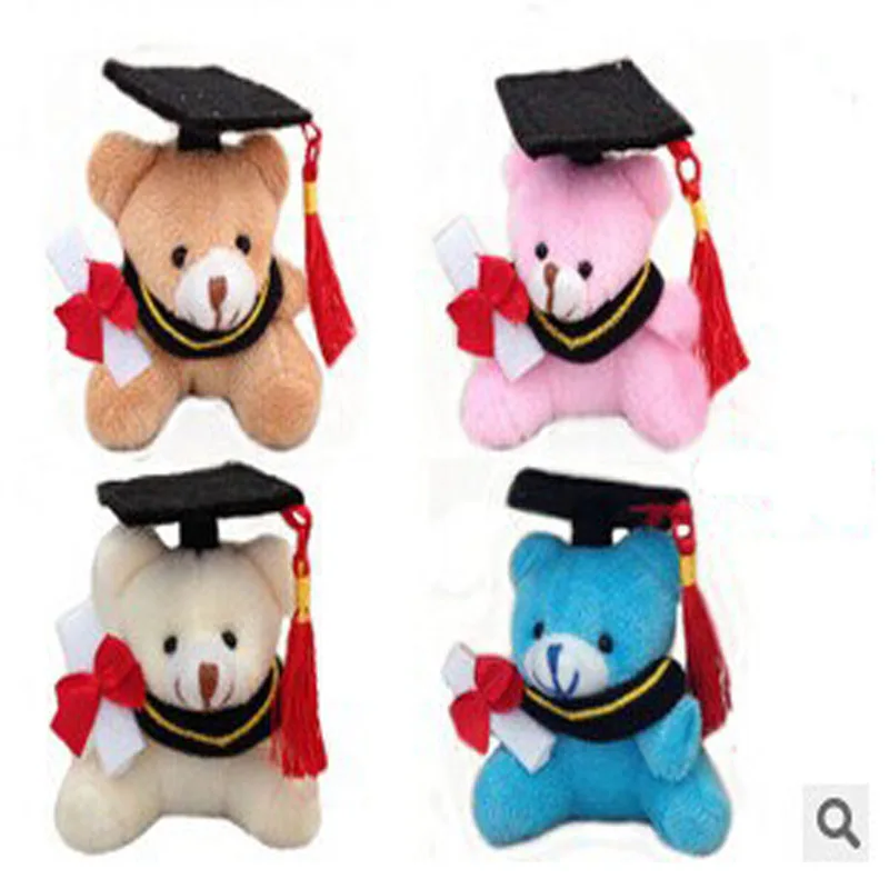 Плюшевый брелок с медведем 7 см 20 шт./лот|graduation bear|graduation giftplush bear keychain |