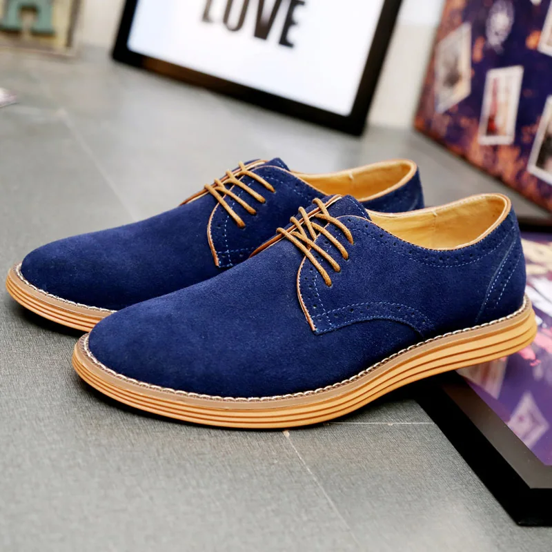 2020 High Quality Fashion Men Casual Suede Leather Shoes Men Flats Lace Up Male Bullock Men Leather Shoes Big Size 38-47
2020 High Quality Fashion Men Casual Suede Leather Shoes Men Flats Lace Up Male Bullock Men Leather Shoes Big Size 38-47