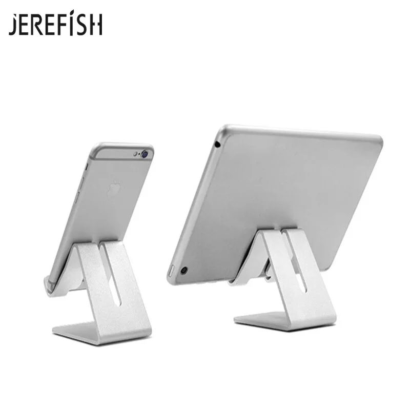 JEREFISH Aluminum Mobile Phone Tablet Holder for iPhone X 8 8PlusTablets Universal Metal Desktop Stand Galaxy Note | Мобильные