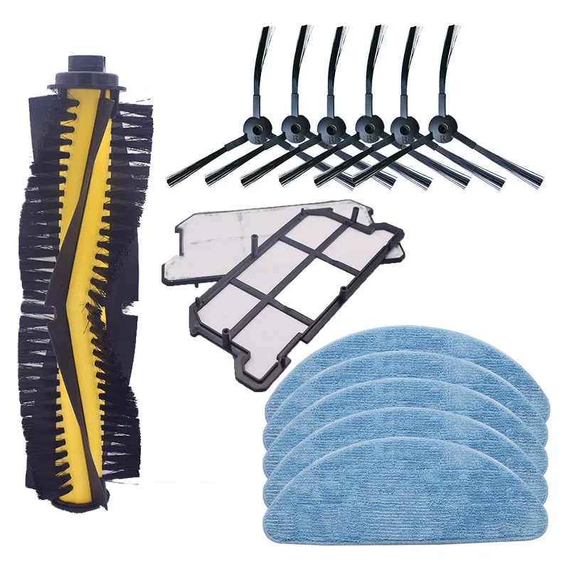 Roller Brush *1+ Filter* 2+ Mop Cloth* 5+ Side Brush* 6 For ILIFE V7S Spare Replacement Kit, Robotic Vacuum Cleaner Accessories
Roller Brush *1+ Filter* 2+ Mop Cloth* 5+ Side Brush* 6 For ILIFE V7S Spare Replacement Kit, Robotic Vacuum Cleaner Accessories