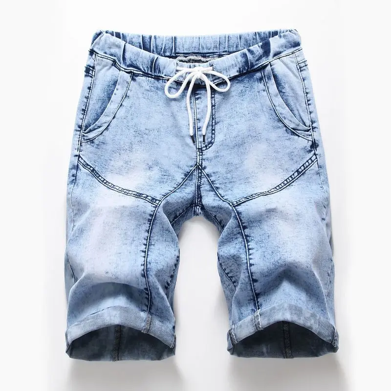 Summer European American Style Casual Shorts Men's New Pleated Denim Shorts Men's Ouma Thin Skinny Knee Length Shorts
Summer European American Style Casual Shorts Men's New Pleated Denim Shorts Men's Ouma Thin Skinny Knee Length Shorts