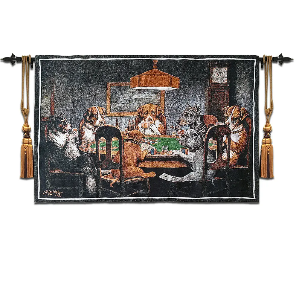 77*120 см Бельгия jacquared wall hanging pestry Детская комната ковер одеяло ткань Юмор фрески всемирно известная собака игра покер
77*120 см Бельгия jacquared wall hanging pestry Детская комната ковер одеяло ткань Юмор фрески всемирно известная собака игра покер