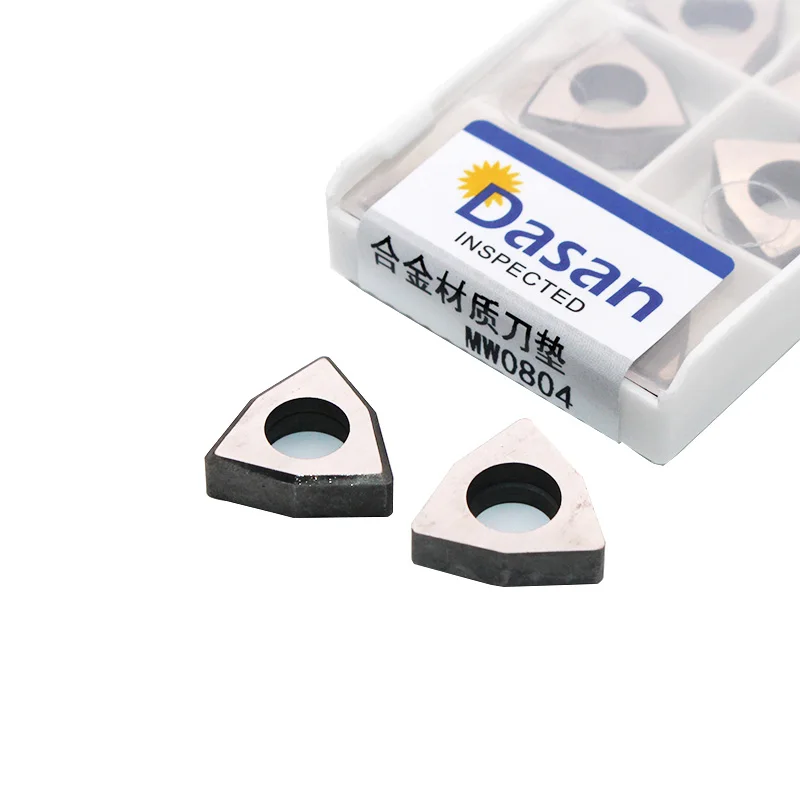 10pcs MW0804 MW0803 Carbide Shim Seat Hard Alloy Shim Knife Pads MWLN Lathe Tool Holder Accessories Spare Parts Tools
10pcs MW0804 MW0803 Carbide Shim Seat Hard Alloy Shim Knife Pads MWLN Lathe Tool Holder Accessories Spare Parts Tools