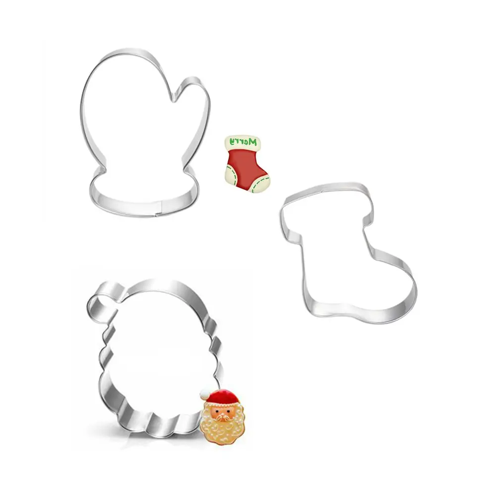 3pcs Christmas Cookie Cutter Toy Fruit Vegetable Biscuit Cutters Tools Cake Mold Bakery Kitchen Gadgets Sale Stainless Steel
3pcs Christmas Cookie Cutter Toy Fruit Vegetable Biscuit Cutters Tools Cake Mold Bakery Kitchen Gadgets Sale Stainless Steel