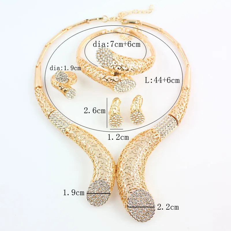 Women Bridal Fine Crystal African Beads Jewelry Sets For Wedding Party Dress Accessories Set Earrings Pendants Necklace Bracelet
Women Bridal Fine Crystal African Beads Jewelry Sets For Wedding Party Dress Accessories Set Earrings Pendants Necklace Bracelet
