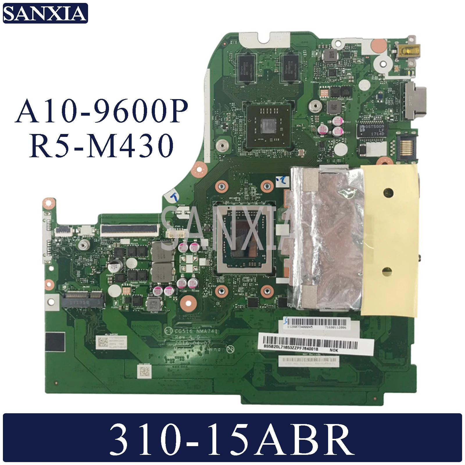 Материнская плата KEFU для ноутбука Lenovo Ideapad 310-15ABR, оригинальная материнская плата, 4 Гб ОЗУ
Материнская плата KEFU для ноутбука Lenovo Ideapad 310-15ABR, оригинальная материнская плата, 4 Гб ОЗУ