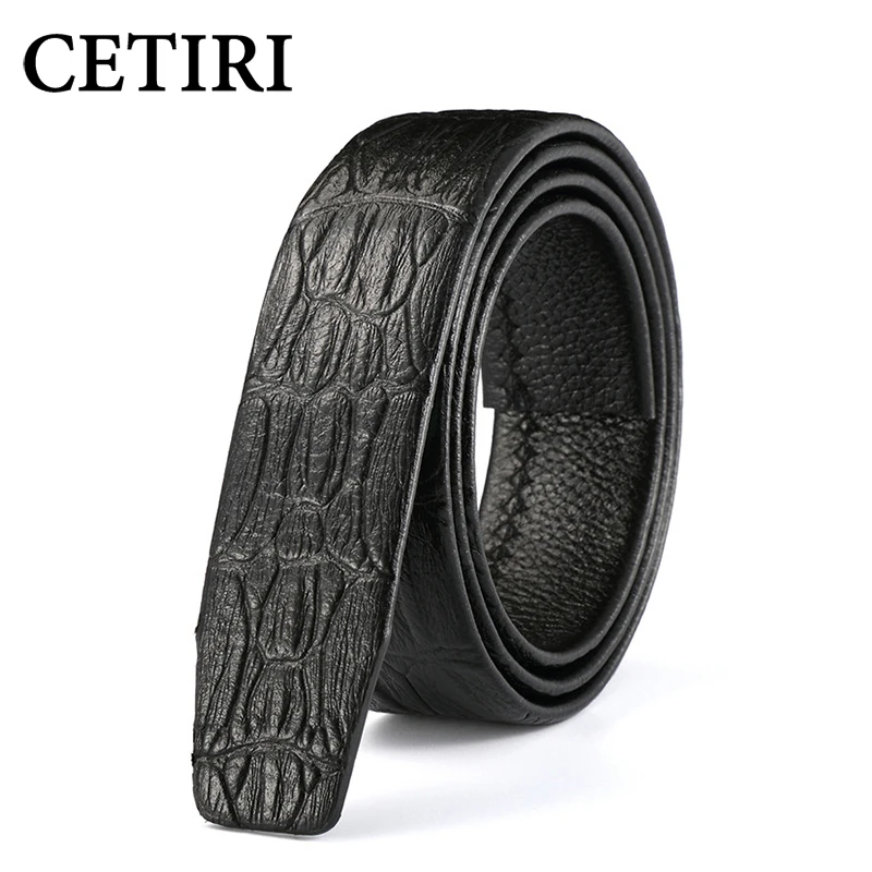 CETIRI 3.5cm men crocodile pattern genuine leather automatic belt without buckle luxury brand belts men high quality 110-130cm
CETIRI 3.5cm men crocodile pattern genuine leather automatic belt without buckle luxury brand belts men high quality 110-130cm