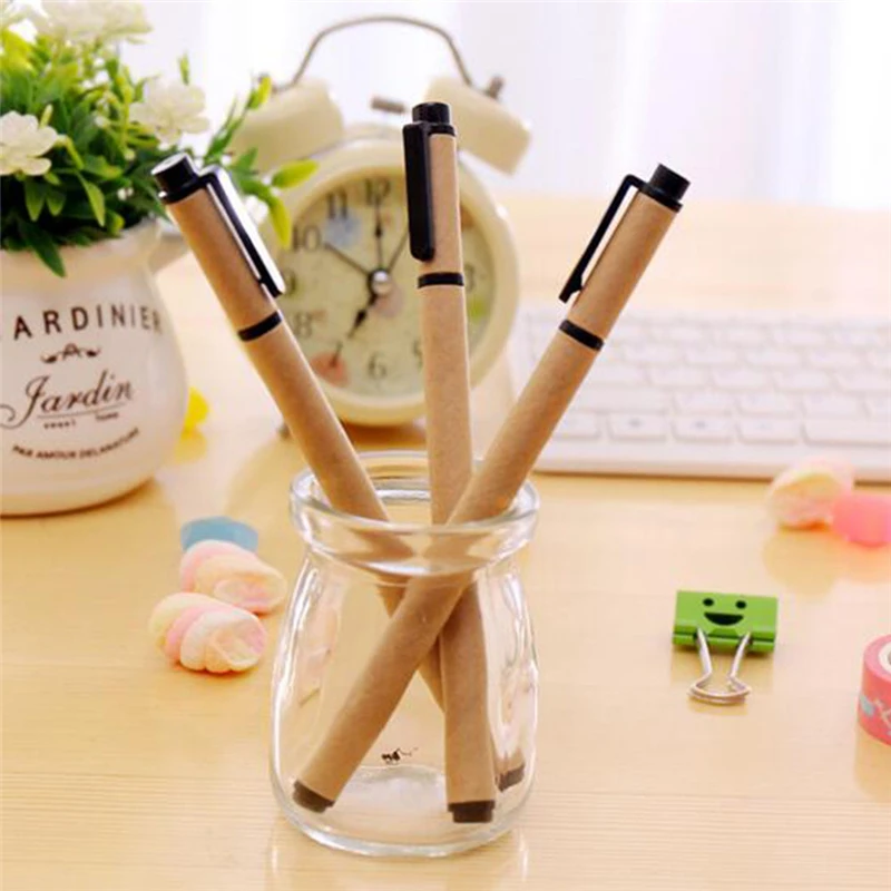 1Pc Creative Gel Pens Kraft Paper Pens 0.5mm Black Ink Marker Pen School Office Supplies Neutral Signature Pens Students Gifts
1Pc Creative Gel Pens Kraft Paper Pens 0.5mm Black Ink Marker Pen School Office Supplies Neutral Signature Pens Students Gifts