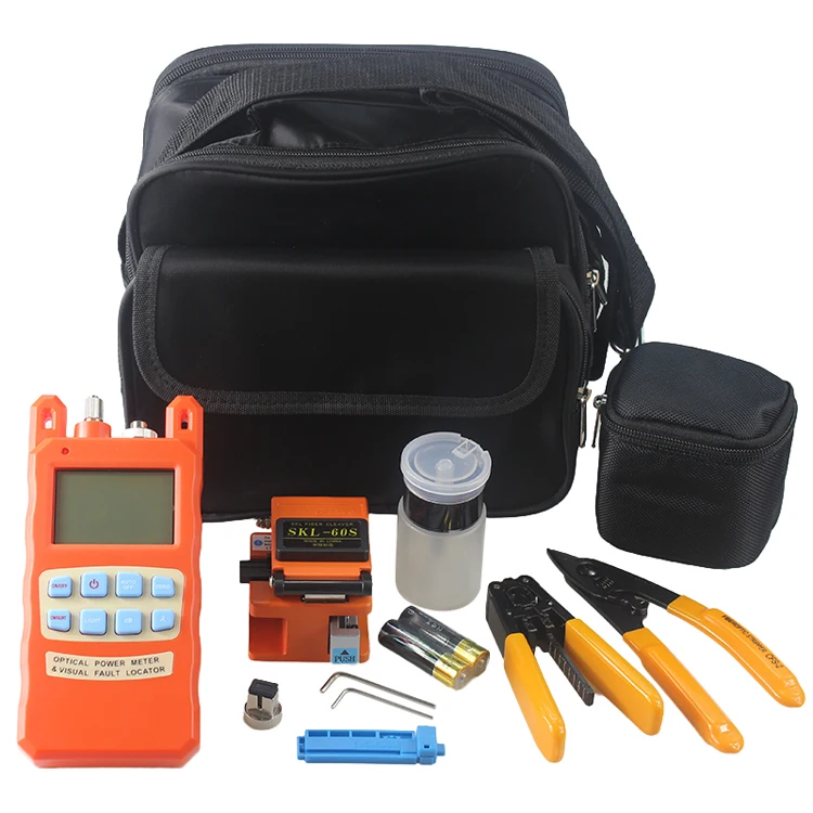 optical fiber tool kits all in one optical power meter visual fault locator 1mw SKL-60S optic fiber cleaver stripper big bag
optical fiber tool kits all in one optical power meter visual fault locator 1mw SKL-60S optic fiber cleaver stripper big bag