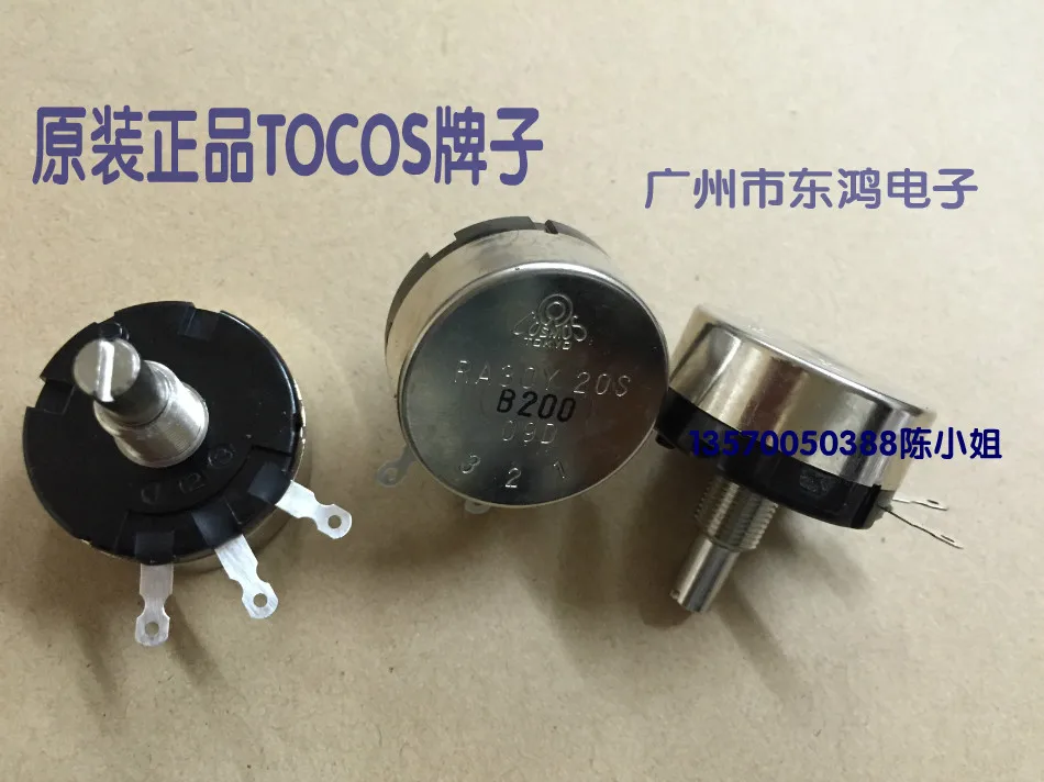 2PCS/LOT original TOCOS potentiometer, RA30Y20SB200 200, resistance B20, Europe round shaft long 20mm
2PCS/LOT original TOCOS potentiometer, RA30Y20SB200 200, resistance B20, Europe round shaft long 20mm