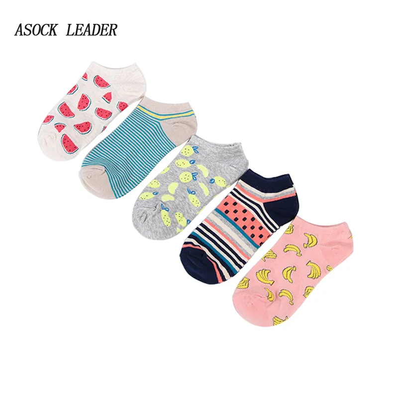 2018 Spring&Summer New Cotton Women'S Socks Fresh Solid Color Fruit Pattern Leisure Boat Socks 5 Pairs / Lot
2018 Spring&Summer New Cotton Women'S Socks Fresh Solid Color Fruit Pattern Leisure Boat Socks 5 Pairs / Lot