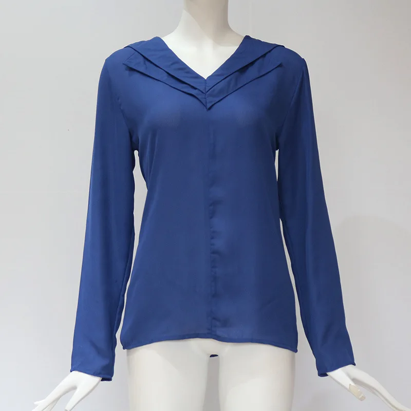 Fashion Autumn Chiffon Shirt Women Blouse Casual V-Neck Solid Women Chiffon Shirts Blouses Female Tops Blusa Feminina WS9455X
Fashion Autumn Chiffon Shirt Women Blouse Casual V-Neck Solid Women Chiffon Shirts Blouses Female Tops Blusa Feminina WS9455X
