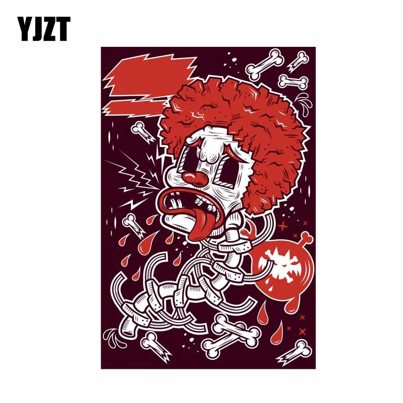 YJZT 8.7CM*13.1CM Cartoon Clown Dressed Skull Bones Funny Car Sticker PVC Decal 6-0711
YJZT 8.7CM*13.1CM Cartoon Clown Dressed Skull Bones Funny Car Sticker PVC Decal 6-0711