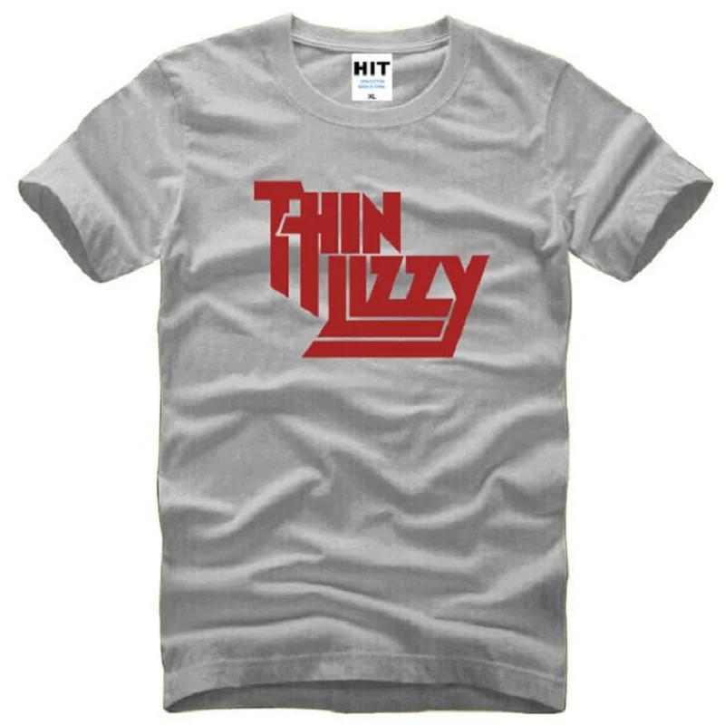 Тонкая футболка Lizzy с рок-группой из тяжелого металла мужские топы Мужская
