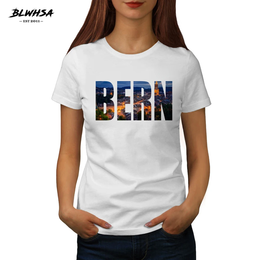 BLWHSA New Bern T Shirt Women Switzerland Capital City Of Bern Letter Printed Funny T-shirt Fashion Summer Women Tops Tees
BLWHSA New Bern T Shirt Women Switzerland Capital City Of Bern Letter Printed Funny T-shirt Fashion Summer Women Tops Tees