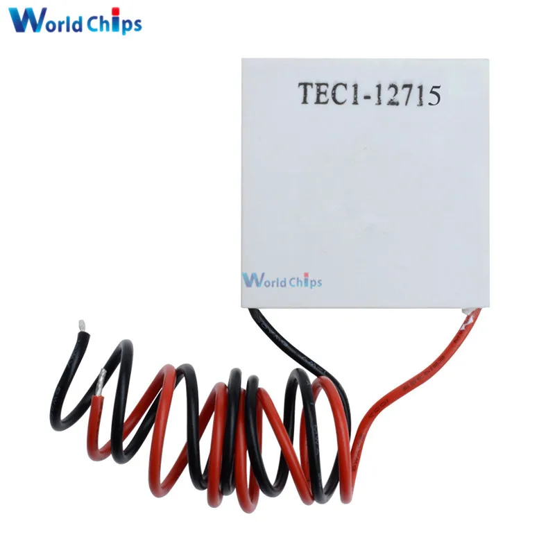5 шт., TEC1 12715 TEC1-12715 12V TEC, Термоэлектрический охладитель Пельтье 40*40 мм, 12-15,4 в, 15 А, элемент Пельтье, модуль (TEC1-12715)
5 шт., TEC1 12715 TEC1-12715 12V TEC, Термоэлектрический охладитель Пельтье 40*40 мм, 12-15,4 в, 15 А, элемент Пельтье, модуль (TEC1-12715)