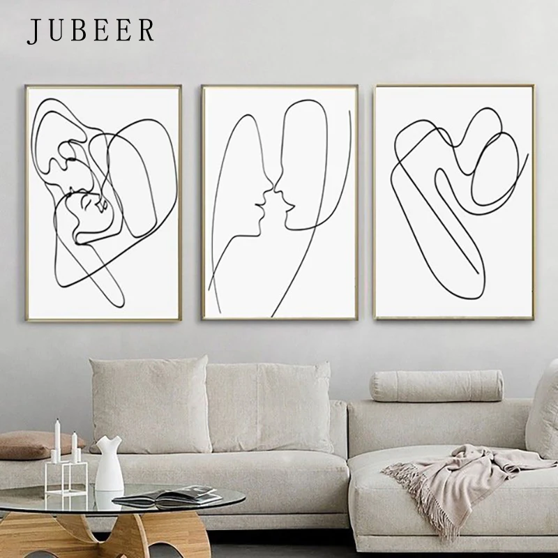 Line Drawing Art Set Of 3 Prints Love Poster Abstract Canvas Painting Minimalist Wall Art Posters and Prints Decorative Pictures
Line Drawing Art Set Of 3 Prints Love Poster Abstract Canvas Painting Minimalist Wall Art Posters and Prints Decorative Pictures