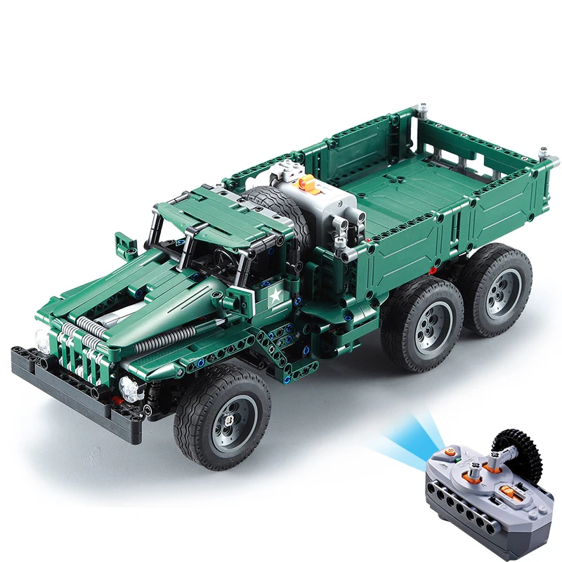 Technical military world war radio remote control Grad BM-21 combat vehicle 2in1 block model Ural transporter brick rc toy
Technical military world war radio remote control Grad BM-21 combat vehicle 2in1 block model Ural transporter brick rc toy