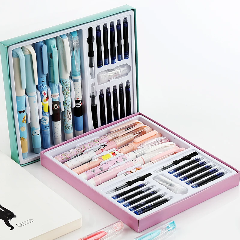 Children Student Correct Posture Cartoon Fountain Pen Set Include Erasing Pen Ink Cartridges Converters The Best Christmas Gift
Children Student Correct Posture Cartoon Fountain Pen Set Include Erasing Pen Ink Cartridges Converters The Best Christmas Gift