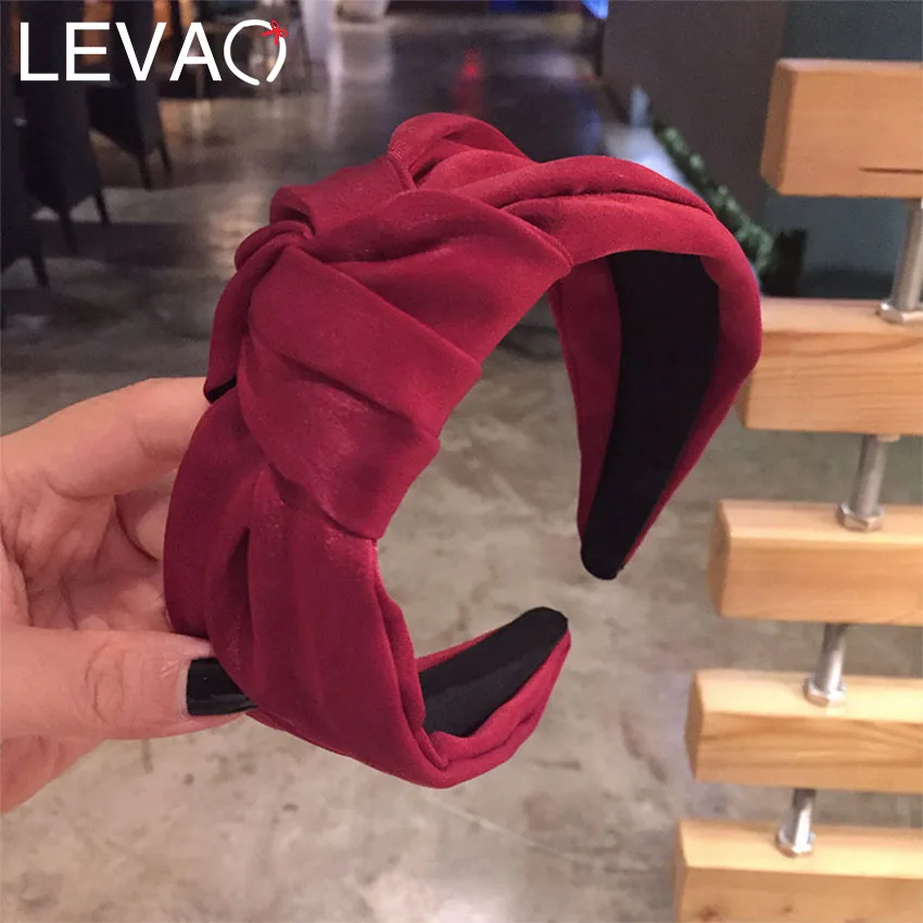 Levao Новый плетенная повязка для головы женщин однотонные аксессуары волос Цвет