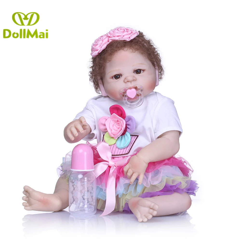 NPK 23" Full Body Silicone Reborn Baby princess doll toy bathe Play House dolls modeling reborn bonecas kids gift doll toys
NPK 23" Full Body Silicone Reborn Baby princess doll toy bathe Play House dolls modeling reborn bonecas kids gift doll toys