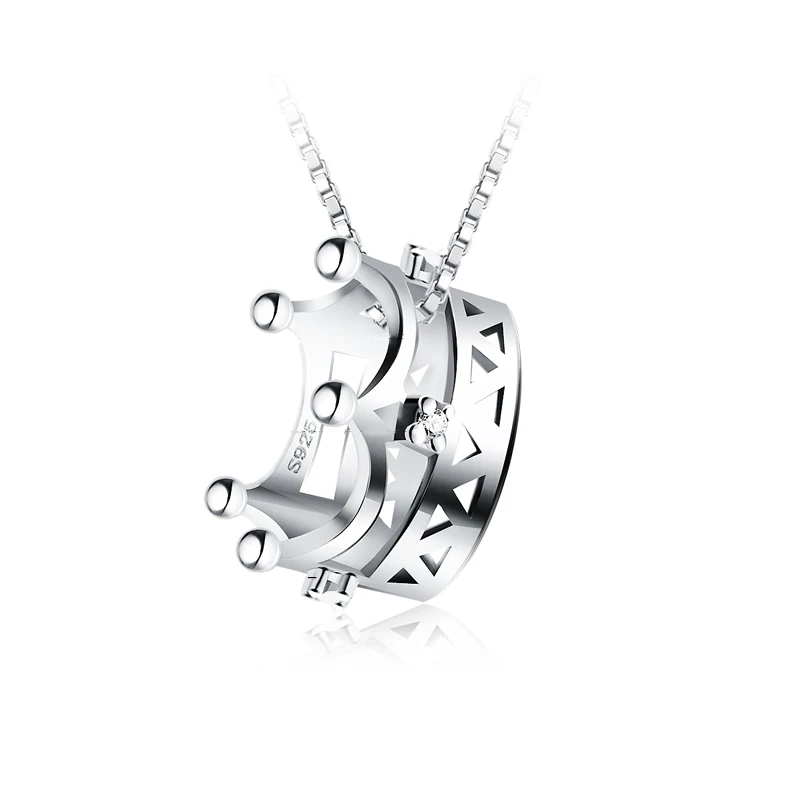 Sterling Silver Jewelry Wholesale Pendant 3D Crown Design 18K Gold Plated 18inches Clavicle 925 Necklace Pendant Women with Box
Sterling Silver Jewelry Wholesale Pendant 3D Crown Design 18K Gold Plated 18inches Clavicle 925 Necklace Pendant Women with Box