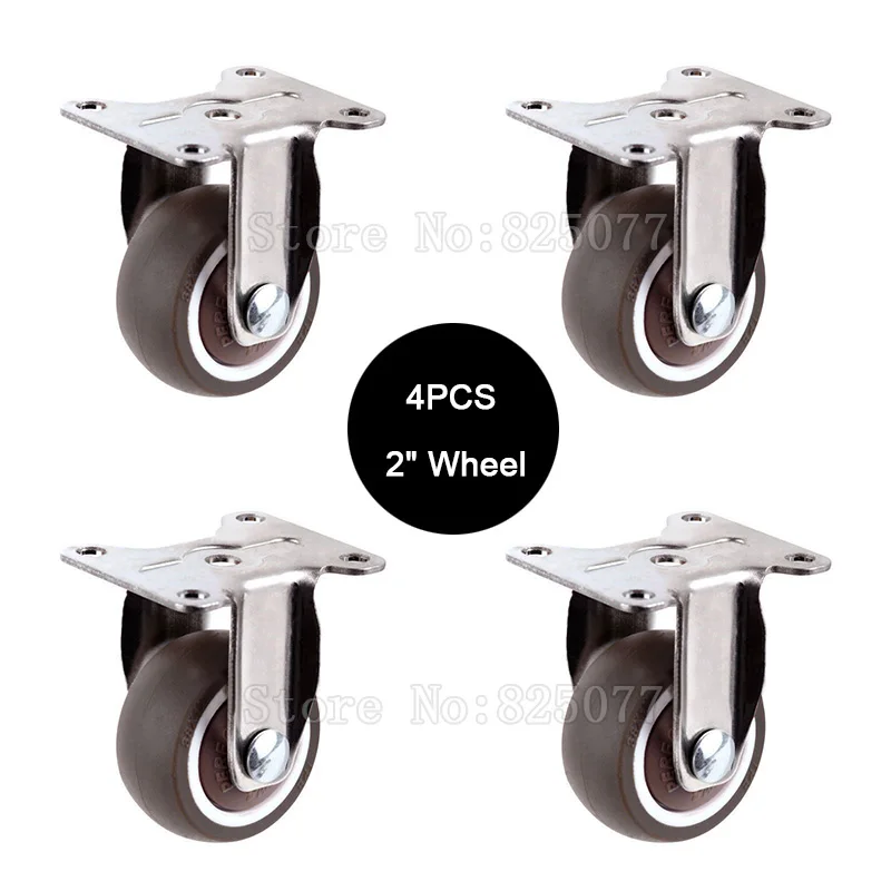 HOT 4PCS 2'' Directional Wheels Castors Rubber Super Mute Platform Trolley Chair Utensils Furniture Casters Max Load 105KG
HOT 4PCS 2'' Directional Wheels Castors Rubber Super Mute Platform Trolley Chair Utensils Furniture Casters Max Load 105KG
