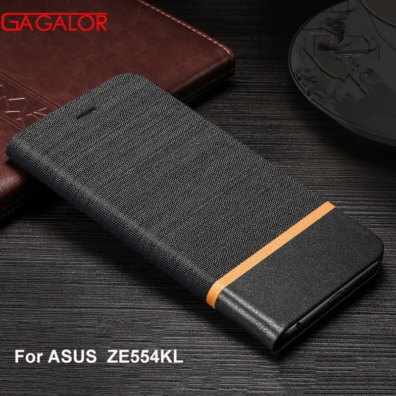 Фото Gagalor Телефон чехол для Asus Zenfone 4 ZE554KL Чехол кожаный флип ASUS Zenfone4 | Мобильные
