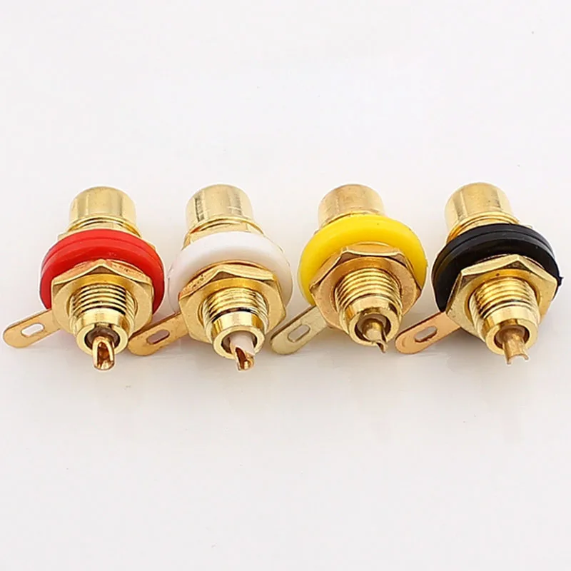 100pcs AV Lotus Seat (Copper Core) AV Audio Amplifier Plug RCA Connector Socket Fever Plug Terminal
100pcs AV Lotus Seat (Copper Core) AV Audio Amplifier Plug RCA Connector Socket Fever Plug Terminal