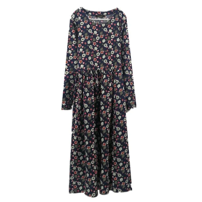 Женское пляжное платье-туника Boho длинное платье макси с цветочным принтом