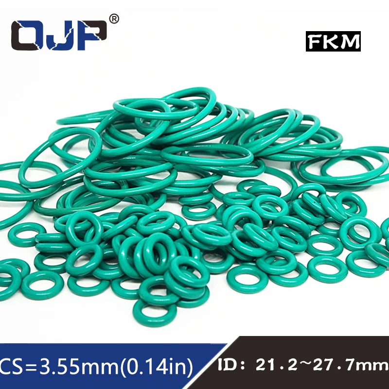 5PCS/lot Rubber Rings Green FKM Seal 3.55mm Thickness ID21.2/22.4/23.6/25/25.8/26.5/27.7mm Rubber ORings Seal Gasket Fuel Washer
5PCS/lot Rubber Rings Green FKM Seal 3.55mm Thickness ID21.2/22.4/23.6/25/25.8/26.5/27.7mm Rubber ORings Seal Gasket Fuel Washer