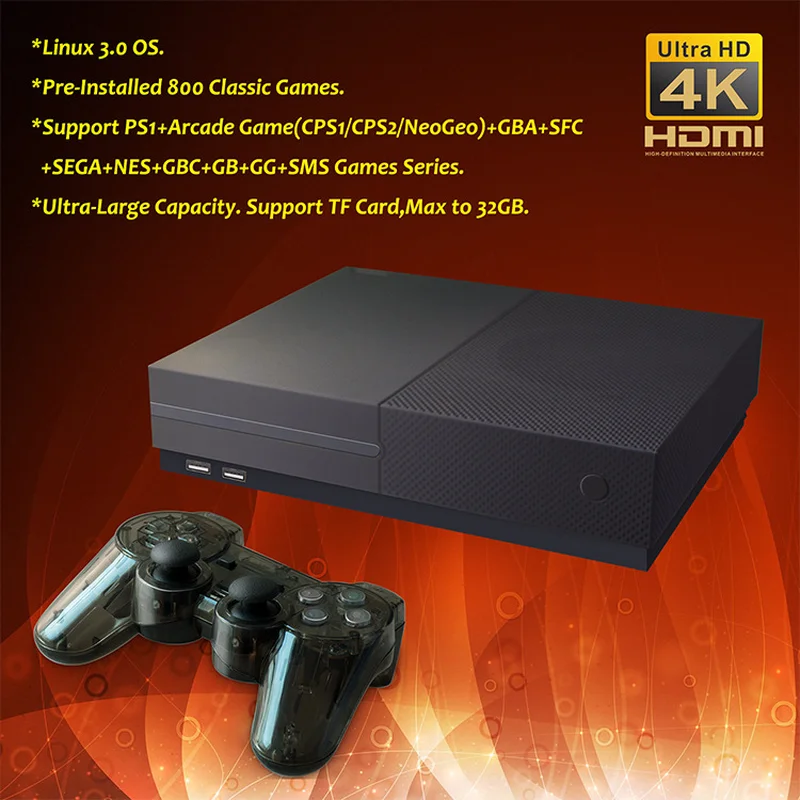Coolbaby X Pro HD 64Bit Video Game Console 4K HDMI Output Family TV Game Player Built in 800 Classic Games For PS1/CPS/GBA
Coolbaby X Pro HD 64Bit Video Game Console 4K HDMI Output Family TV Game Player Built in 800 Classic Games For PS1/CPS/GBA