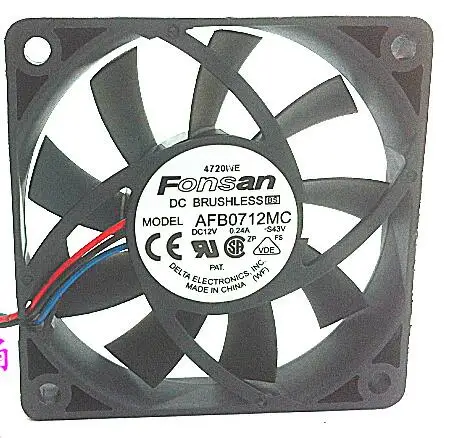 7CM AFB0712HC AFB0712HHC AFB0712LC AFB0712MC AFB0724HC AFB0724HHC 7013 12V CPU fan
7CM AFB0712HC AFB0712HHC AFB0712LC AFB0712MC AFB0724HC AFB0724HHC 7013 12V CPU fan