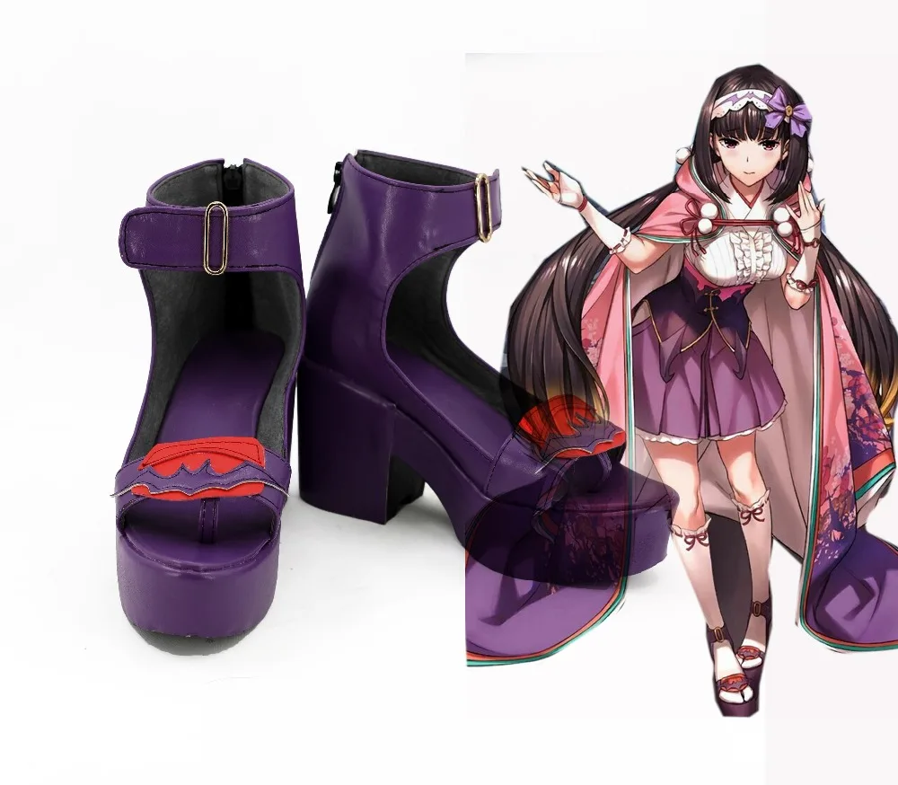 Аниме FGO Fate Grand Order Cosplay Assassin Osakabehime фиолетовая обувь для косплея ботинки для Хэллоуина Косплея
Аниме FGO Fate Grand Order Cosplay Assassin Osakabehime фиолетовая обувь для косплея ботинки для Хэллоуина Косплея