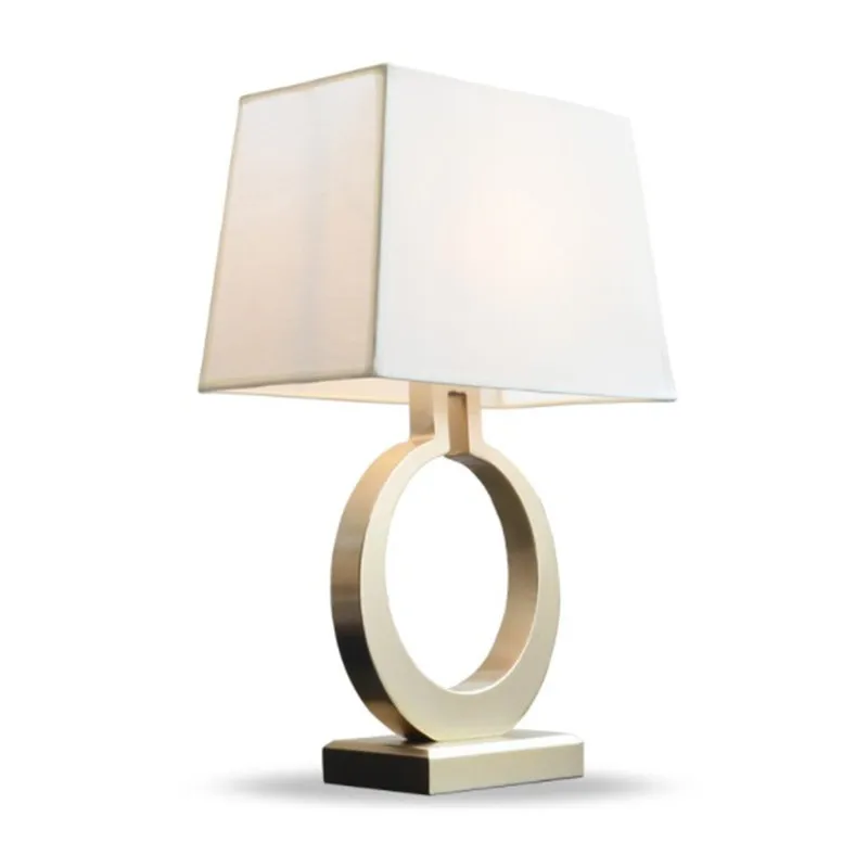 American table lamp modern luxury bedroom bedside table light gold support white fabric lampshade for living room
American table lamp modern luxury bedroom bedside table light gold support white fabric lampshade for living room