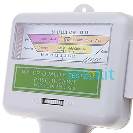 Бесплатная доставка Качество воды PH/CL2 Хлор тестер измеритель уровня PH для