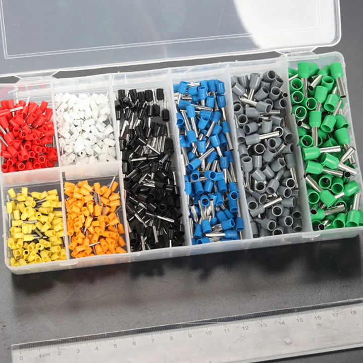800 шт. Электрический Bootlace Ferrules Kit кабельный провод медные обжимные клеммы |