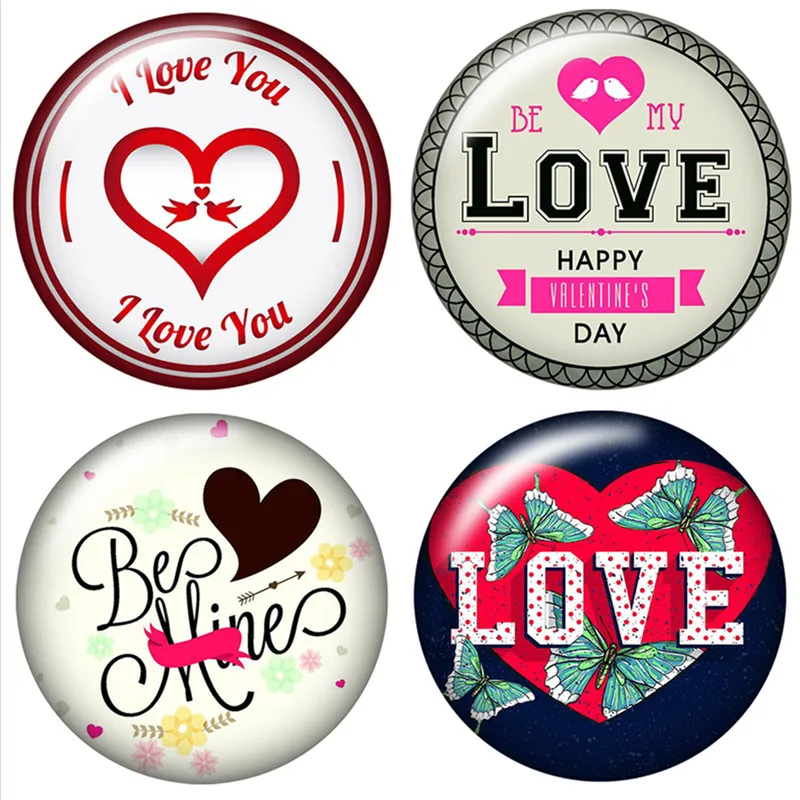 Valentine's Day Love 10pcs mixed 12mm/16mm/18mm/25mm Round photo glass cabochon demo flat back Making findings ZB0457
Valentine's Day Love 10pcs mixed 12mm/16mm/18mm/25mm Round photo glass cabochon demo flat back Making findings ZB0457