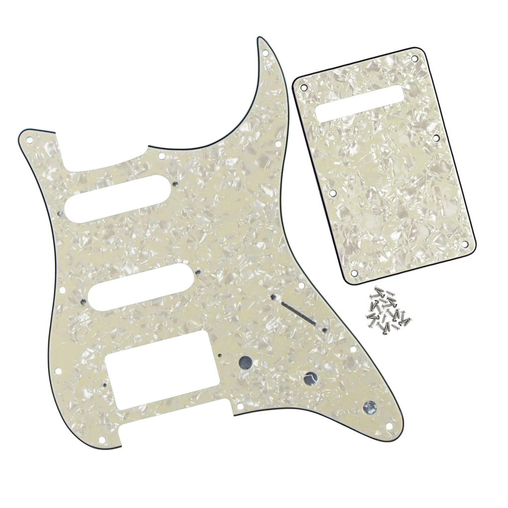 Четырехслойная электрогитара Flor stratt Pickguard SSH + задняя пластина винты для