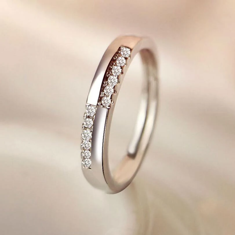 Korean Open Ring Female Simple CZ Zircon Stones Ring for Women Fashion Jewelry Proposal Female Ring Silver Jewelry Wholesale
Korean Open Ring Female Simple CZ Zircon Stones Ring for Women Fashion Jewelry Proposal Female Ring Silver Jewelry Wholesale