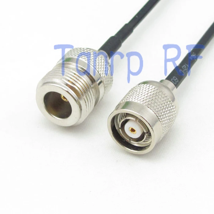 

10pcs 6in RP-TNC male plug to N female jack RF connector adapter 15CM Pigtail coaxial jumper cable RG174 extension cord