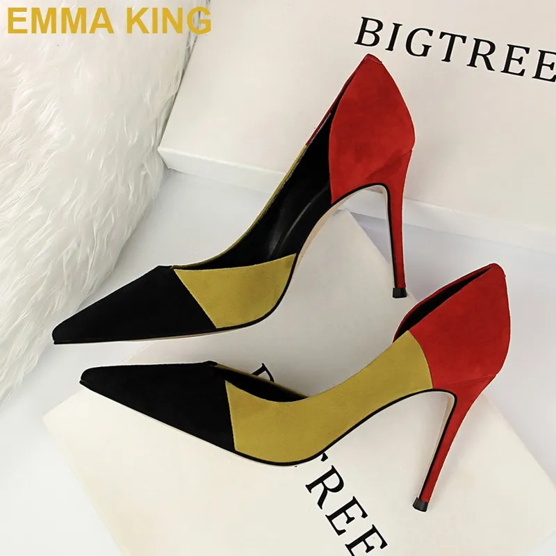 Fashion Color Blocking Women Ponited Toe High Heels Pumps Summer Cut Out Stiletto Thin Heels Shoes
Fashion Color Blocking Women Ponited Toe High Heels Pumps Summer Cut Out Stiletto Thin Heels Shoes